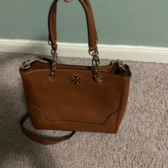 Tory Burch Brown Leather Tote Bag - Picture 4 of 7